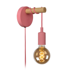 Lucide Pola pink-barna gyerek fali lámpa (LUC-08227/01/66) E27 1 izzós IP20 világítás
