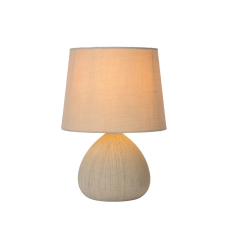 Lucide Ramzi krém asztali lámpa (LUC-47506/81/38) E14 1 izzós IP20 világítás