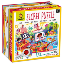 Ludattica Secret Puzzle with magnifying glass, Pirates (21856) puzzle, kirakós