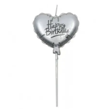  Lufi formájú-szív alakú,ezüst színű gyertya sütés és főzés