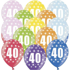 Lufi, nagy csomag, évszámos (40), metál, 50 db/cs/vegyes színekben party kellék