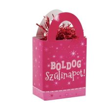  Lufisúly Boldog Szülinapot rózsaszín dísztasakban 120g MLG25272 ajándéktasak