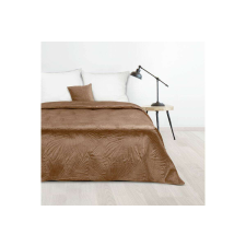 Luiz4 bársony ágytakaró pálmalevél mintával Téglavörös 220x240 cm lakástextília