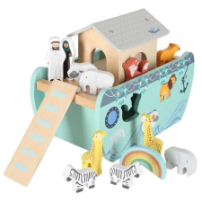  Lulilo Fa Válogató Noé bárkája Állatos Hajó 9 Darab kreatív és készségfejlesztő