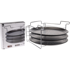 Lumarko 4 db-os Pizzasütő tepsi készlet (170420490) sütés és főzés