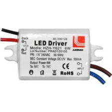 Lumen Tápegység LED szalaghoz , müanyag , 230V/12V DC, 6 W , LUM30-336126 Lumen villanyszerelés