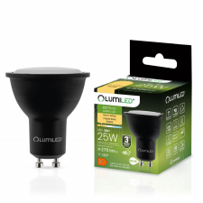 LUMILED Żarówka LED GU10 3W = 25W 270lm 3000K Ciepła 120° Czarna LUMILED izzó