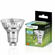 LUMILED Żarówka LED GU10 6W = 50W 580lm 6500K Zimna 120° Szklana LUMILED izzó
