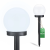 LUMILED ATRIS LED napelemes kerti lámpa, fehér gömb, 10 cm, LUMILED