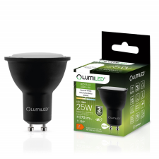 LUMILED GU10 LED izzó 3W = 25W 270lm 4000K Semleges 120° Fekete LUMILED izzó
