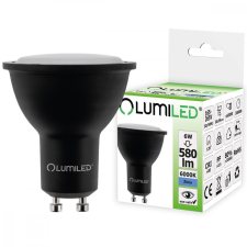 LUMILED GU10 LED izzó 6W = 60W 580lm 6500K hideg 120° fekete LUMILED izzó