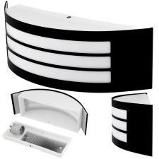 LUMILED Kerti fali lámpa E27 FEKETE IP44 FREESIA Lumiled kültéri világítás