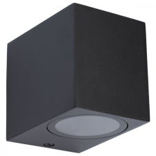 LUMILED Kerti fali lámpa, emelvény, kültéri lámpa GU10, fekete négyzet kültéri világítás