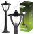 LUMILED Lampa Ogrodowa Słupek Zewnętrzny Stojący E27 LED Latarnia ARETOS 60cm LUMILED