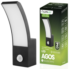 LUMILED Lampa Ogrodowa Zewnętrzna Kinkiet Elewacyjny LED 12W 4000K Czujnik Ruchu AGOS LUMILED kültéri világítás