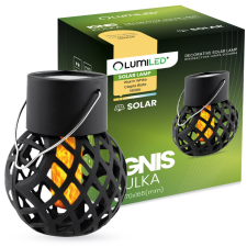 LUMILED Lampa Solarna LED Lampion Kulka 7cm IGNIS Latarenka Ogrodowa IP44 1800K LUMILED kültéri világítás