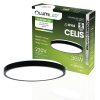 LUMILED LED mennyezeti lámpa, felületre szerelt 36W 4000K 3820lm 106 lm/W CELIS kerek IP44 fekete gyűrű ALS LUMILED
