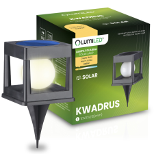 LUMILED Napelemes kerti lámpa LED KWADRUS hajtott kültéri labda 3000K LUMILED kültéri világítás