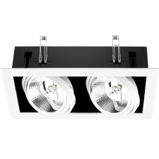 LUMILED Süllyesztett halogén lámpatest, mozgatható, 2x GU10 ES111 téglalap alakú, fehér, CANIS LUMILED világítás