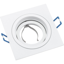 LUMILED Süllyesztett halogén lámpatest, mozgatható, GU10 MR16, négyzet alakú, fehér, CASSIO LUMILED világítás