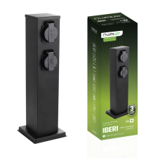 LUMILED Słupek Ogrodowy IBERI Zewnętrzny Stojący 230V 40cm 4x Gniazdo Sieciowe LUMILED kültéri világítás