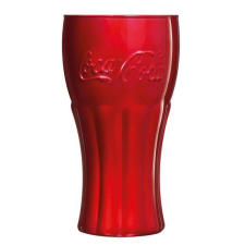 LUMINARC COCA COLA MIRROR üdítős pohár, piros, 37 cl, 500891 üdítő, ásványviz, gyümölcslé