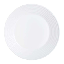 LUMINARC Harena lapostányér 27 cm fehér tányér és evőeszköz