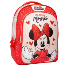 Luna Must: Be more Minnie egér piros iskolatáska, hátizsák 32x18x43cm iskolatáska