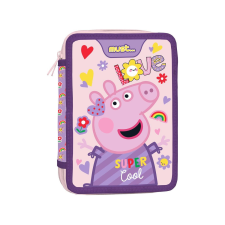 Luna Must: Peppa Malac kétszintes töltött tolltartó 15x21x5cm tolltartó