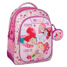 Luna : Must Team Disney hercegnős lekerekített 3 rekeszes iskolatáska, hátizsák 32x18x43cm iskolatáska