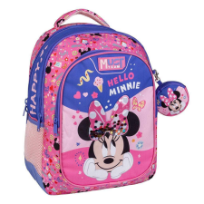 Luna : Must Team Hello Minnie egeres lekerekített 3 rekeszes iskolatáska, hátizsák 32x18x43cm iskolatáska