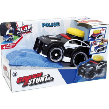 Luna Slam Power fekete rendőrautó hanggal autópálya és játékautó