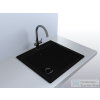 Lunart Aragorn 510 50,9x49,5 cm-es öntött gránit mosogató medence szifon nélkül,fekete 5999123000033