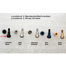  LUNOKHOD SZÍJRÖGZÍTŐ CSAVAR, FEKETE, 2 DB óraszíj