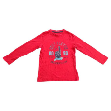  Lupilu piros kisfiú hosszú ujjú felső (méret: 110/116)