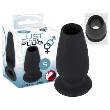  Lust Tunnel S - üreges kis análtágító dildó (fekete) anál