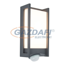 Lutec 5193002118 QUBO Fali LED lámpatest mozgásérzékelővel, 13W 800Lm 3000K IP54 kültéri világítás