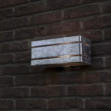 Lutec Galvanizált kültéri fali lámpa, E27, galvanizált, 15 év garanciával, Vidar, LUTEC-5011602461 kültéri világítás