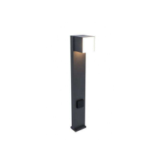 Lutec Led lámpatest , állólámpa , 12 Watt , meleg fehér , kültéri , földelőaljzattal , IP54 , LUTEC, CUBA kültéri világítás
