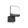 Lutec Sunshine sötétszürke mozgásérzékelős LED kültéri fali lámpa (LUT-7625701345) LED 1 izzós IP44