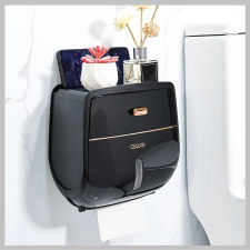  Luxe Fali WC-papír Tartó fiókkal könnyű felszerelés PU149167 fürdőszoba kiegészítő