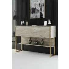  Luxe - Travertine, Gold bútor