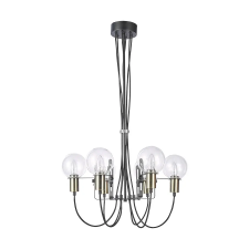 Luxera Abrazo antik réz-átlátszó csillár (LUX-64400) E14 6 izzós IP20 világítás