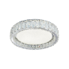 Luxera Alluria króm-átlátszó kristály LED mennyezeti lámpa (LUX-62437) LED 1 izzós IP20