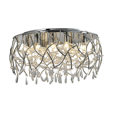 Luxera Amato króm-átlátszó mennyezeti lámpa (LUX-46122) G9 6 izzós IP20 világítás
