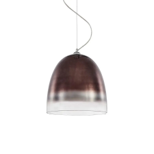 Luxera Bayamo króm-barna függesztett lámpa (LUX-46078) E27 1 izzós IP20 világítás