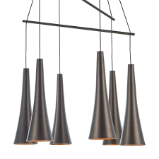 Luxera Madera barna-szürke LED függesztett lámpa (LUX-64412) LED 1 izzós IP20 világítás