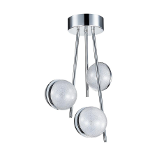 Luxera Malcom króm-fehér LED mennyezeti lámpa (LUX-62435) LED 1 izzós IP20 világítás