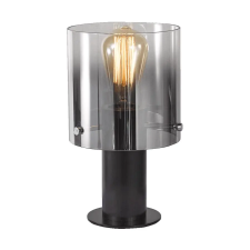 Luxera Moxie fekete-szürke asztali lámpa (LUX-64418) E27 1 izzós IP20 világítás