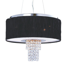 Luxera Pashmina króm-fekete függesztett lámpa (LUX-33501) E14 6 izzós IP20 világítás